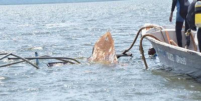 Boat wreckage pulled from lake