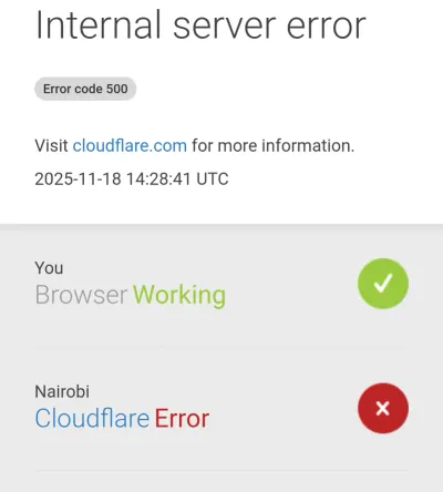 Global Internet Hub Cloudflare Outage Disrupts X, Spotify and Major Websites
