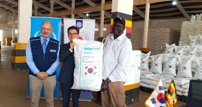 Korea Donates 2,500 Tons of Rice to Support Refugees and Schoolchildren in Uganda