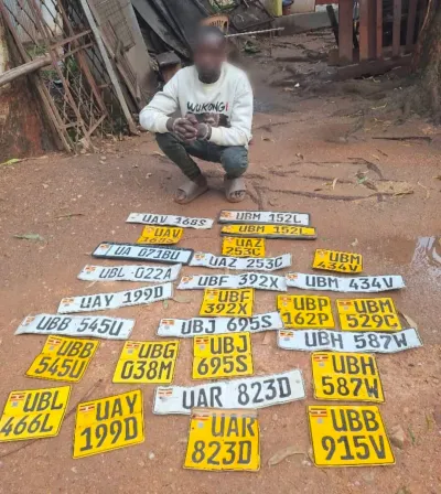 Police Arrest Suspect, Recover Stolen Vehicle Number Plates in Maganjo Extortion Scheme