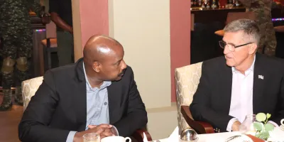 Former U.S. National Security Advisor Michael Flynn Meets Uganda Army Chief Muhoozi Kainerugaba