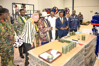 President Museveni Commissions NEC Meat and Beans Processing Factory