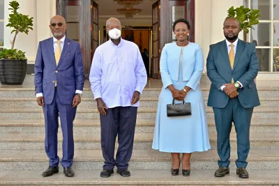 Museveni Swears In Three Ministers at State House Entebbe
