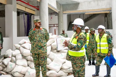 Gen Muhoozi Commends UPDF Engineers as Mbuya Military HQ Nears Completion