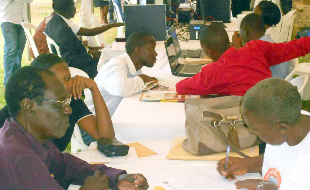 Hundreds turned up at the Open day of the Land Information System to check their titles