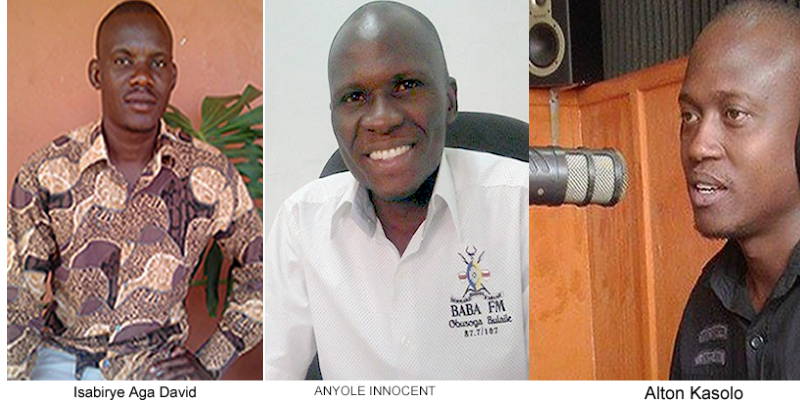 Baba FM journalists Isabirye, Anyole and Kasolo may not be able to put food to table for doing their job