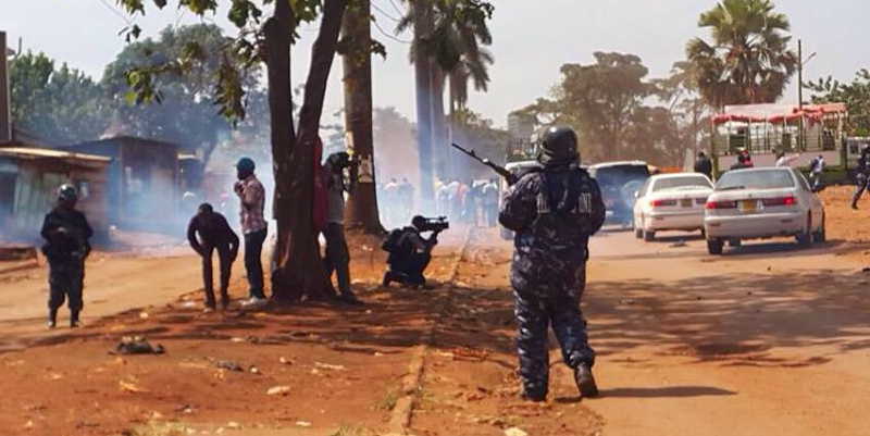 Police fired teargas to disperse angry supporters of Yobu