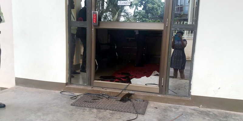 Muhammad Mbabazi's office at Buganda road in Kampala was broken into and vital documents and computers stolen