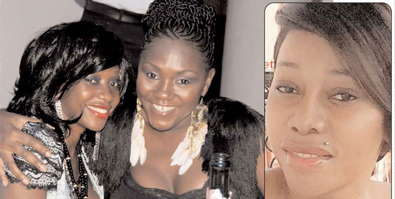 Bad Black (Left) when she was still Black haning out with Sylivia Awori. Inset is Bad Black who recently became while