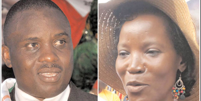 Kampala Lord Mayor Erias Lukwago and KCCA Director Jennifer Musisi