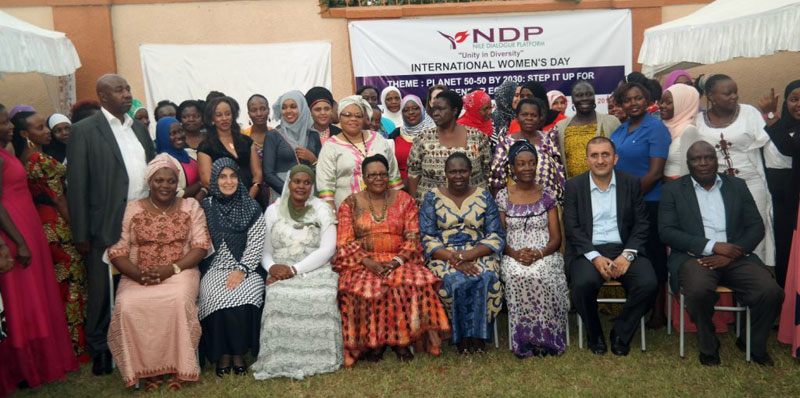 Some of the women during the women celebrations recently with Lokman Canar (2nd from left) executive director Nile Dialogue platform