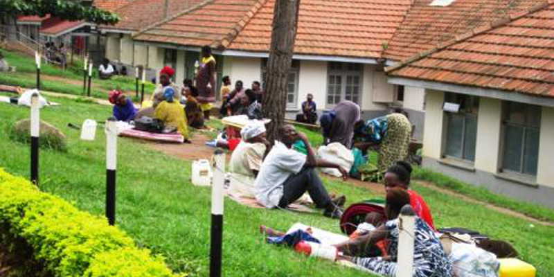 Patients wait at Masaka regional referral hospital Photo by trending.co.ug