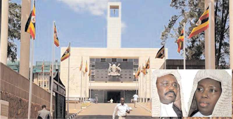 The parliament of Uganda (Inset) is Speaker Rebecca Alitwala Kadaga (R) and her Deputy Jacob Oulanyah