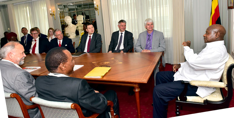 President Museveni with Germany investors