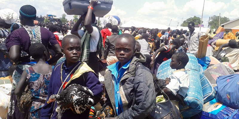 Thousands of South Sudanese refugees have crossed into Uganda and are being taken care of by UNHCR and other agencies