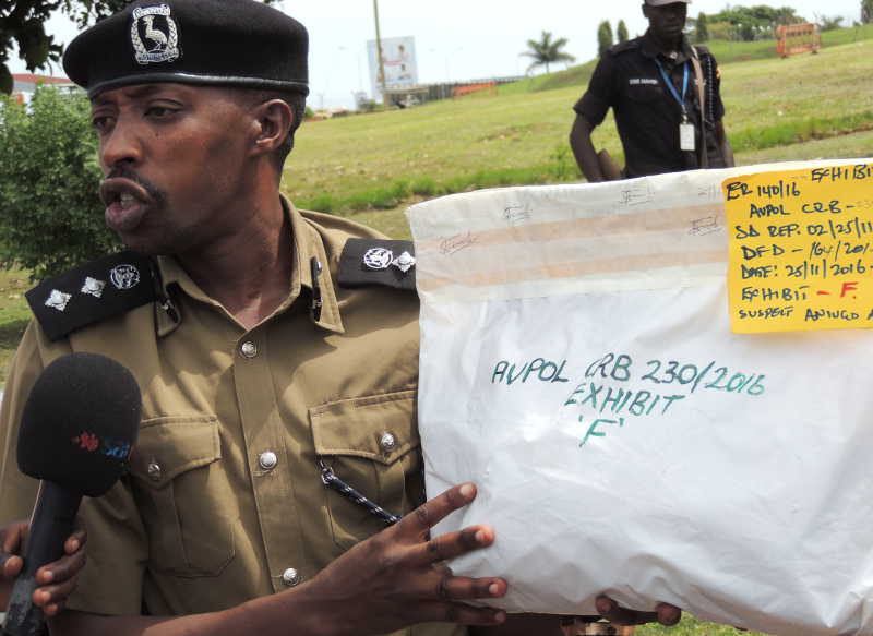 Kampala Metropolitan Police spokesperson Emillian Kayima revealed the massive haul to the media