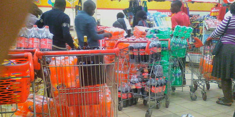 Hundreds of people have rushed to Shoprite store in Kampala to snap up Black Friday deals
