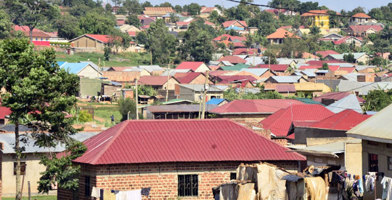 Homes of some of the alleged encroachers