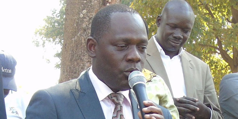 MP Gilbert Olanya rallying his people to acquire Land Titles