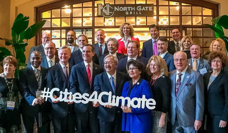 A number of mayors and governors have opposed Trump's climate walkout