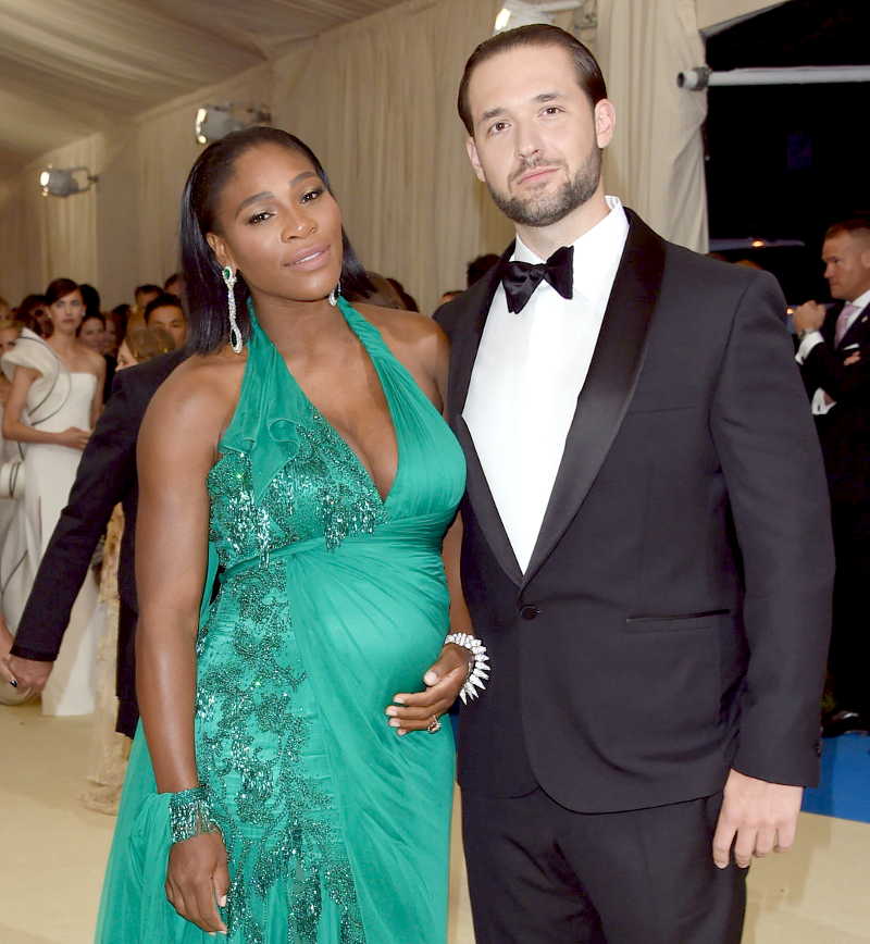 Tennis Star Serena Williams with hubby Ohanian