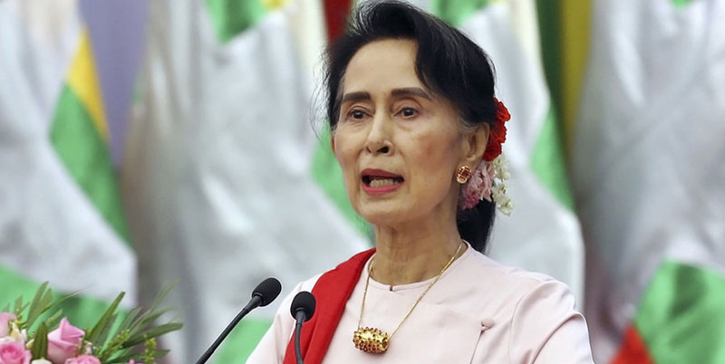Myanmar leader, Aung San Suu Kyi