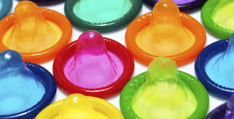 Multi-coloured-Condoms