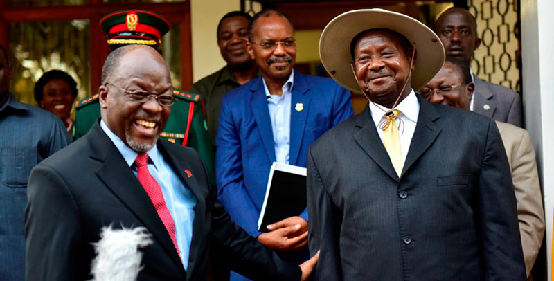 President M7 applauded his counterpart Magufuli's methods of fighting corruption and promised to do the same