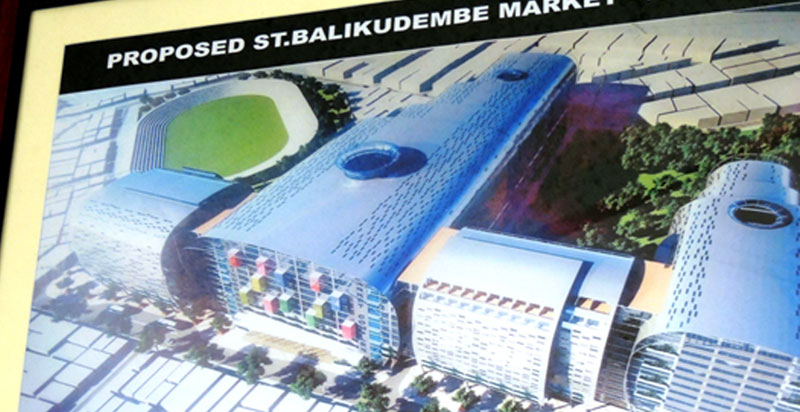 Architectural plan for St. Balikuddembe market 