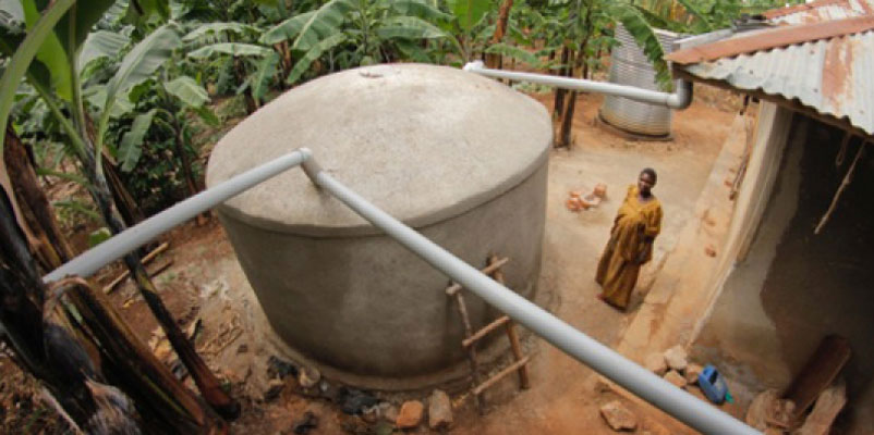 Harvesting water in rural Uganda is taken more as a luxury than a necesity