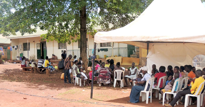 Residents at the medical camp