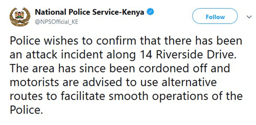 National Police Service confirms attack