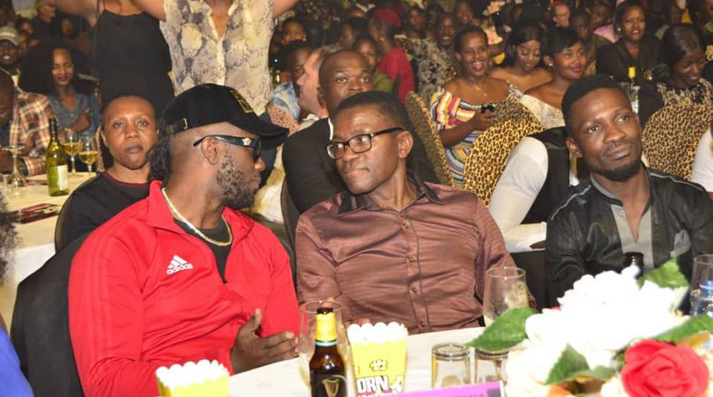 Bebe Cool and Bobi Wine with Katikkiro Mayiga