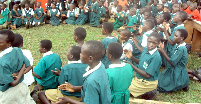 UPE pupils in a Mukungwe subcounty school