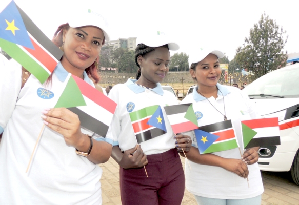 Young people from different countries commemorate the day