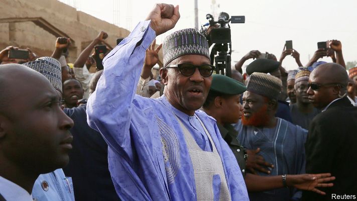 Nigeria's re-elected president Muhammad Buhar