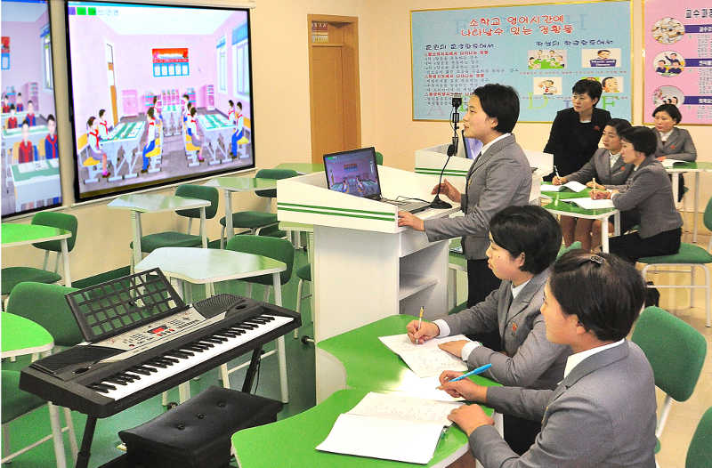 Students in a teacher-training college