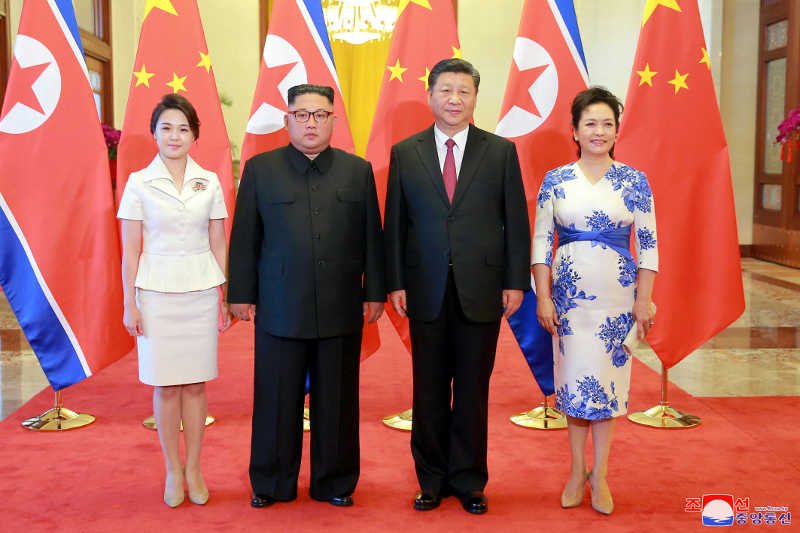 Supreme Leader Kim Jong Un visited the People's Republic of China (PRC) at the invitation of Xi Jinping, general secretary of the Central Committee of the Communist Party of China (CPC) and president of the PRC. March, Juche,107 (2018)
