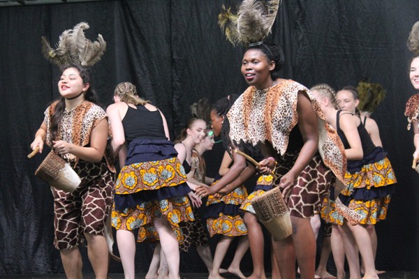 PAF and NUCD performing dances from Northern Uganda