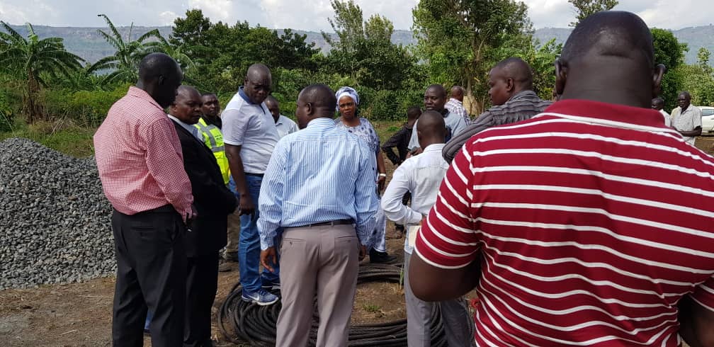 Some of the officials during the inspection