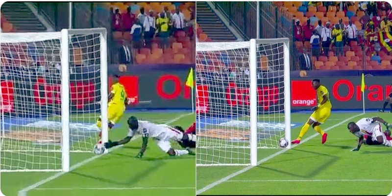 Dennis Onyango made what is so far the save of the tournament