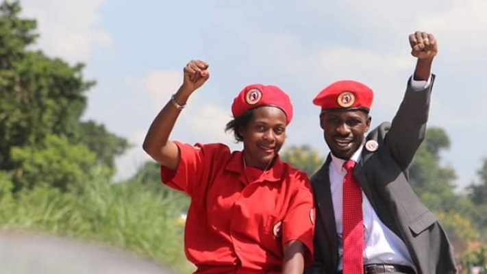 People Power's Robert Kyagulanyi and Asinansi Nyakato