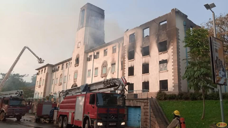 Burnt-Makerere-Main-building-