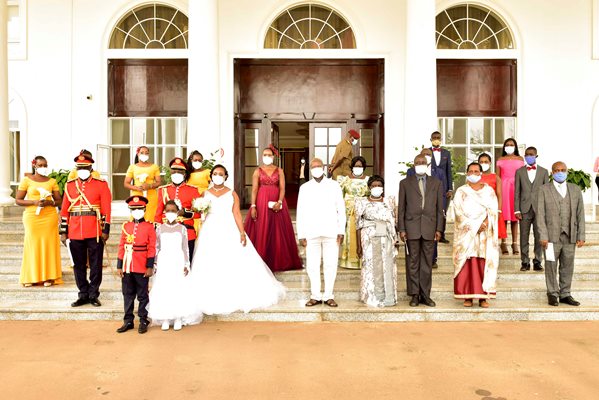 M7 hosts newly wedded couples Brig Gen Peter Candia and Doreen Busigye for a luncheon_1