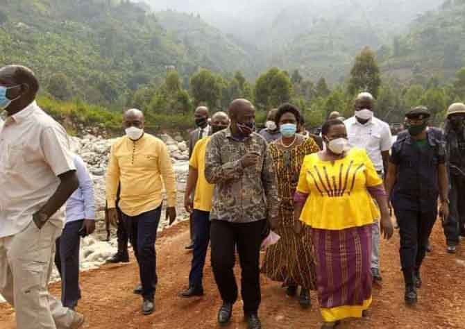 Nabbanja in Kasese investigating relief efforts by OPM following the floods