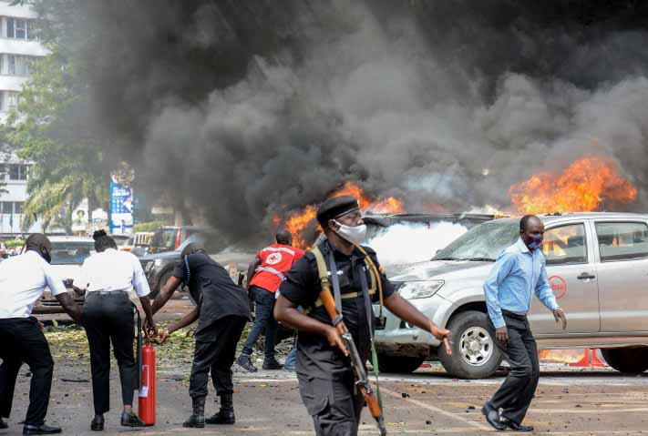 Kampala Bomb fire