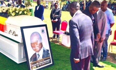 Dr. Kizza Besigye pays his last respects to former boss and later political idol the late Dr. Paul Kawanga Ssemogerere who passed away aged 90
