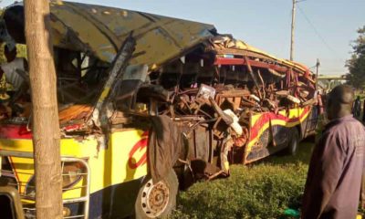 The unsightly wreckage of what used to be Roblyn bus than killed 19 people and left more than 20 injured
