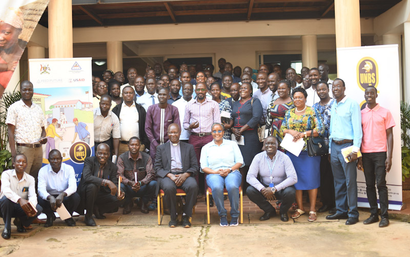 UNBS Officials after a sensitization workshop with stakeholders in Gulu city recently 