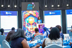 Winnie Awino delivering her Keynote address